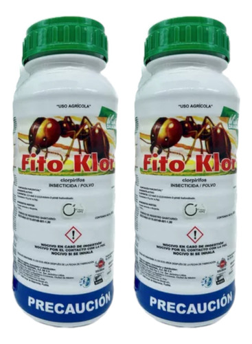 Fitoklor Insecticida 500 Gr C/u Control De Hormigas 2 Pack  