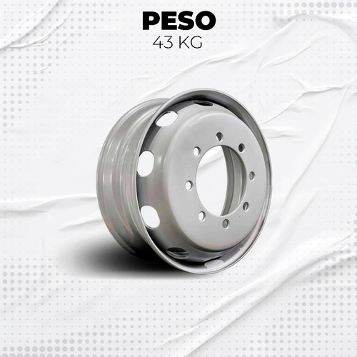 Llanta Dual Disco 7,5 X 22,5 - 220 Mm - Trailers Acoplados