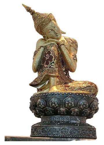 Estatua Buda Hindu Tailandes  Sonhador  34 Cm Decoração