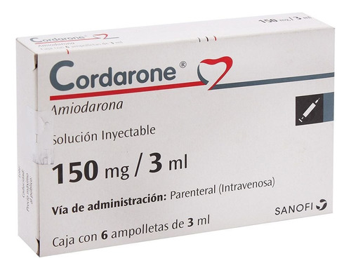 Cordarone Solución Inyectable 6 Ampolletas 3ml