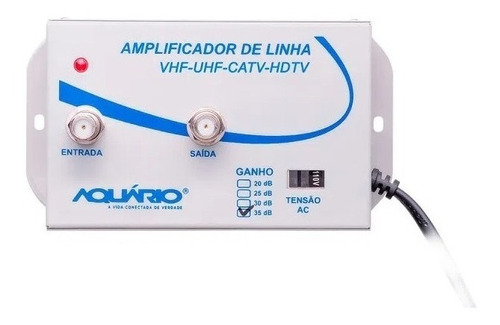 Amplificador De Sinal De Antena Para Tv - 35db - Aquário