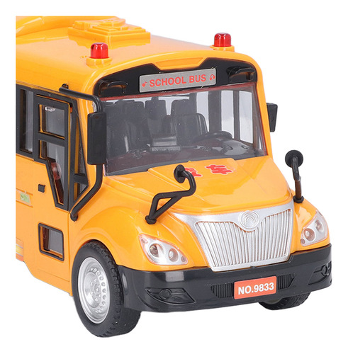 Figura Amarilla De Plástico, Modelo Autobús Escolar, Vehícul