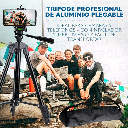 Imagen 5 de 10 de Tripode Para Camara De Fotos Fotografia Profesional Barovo