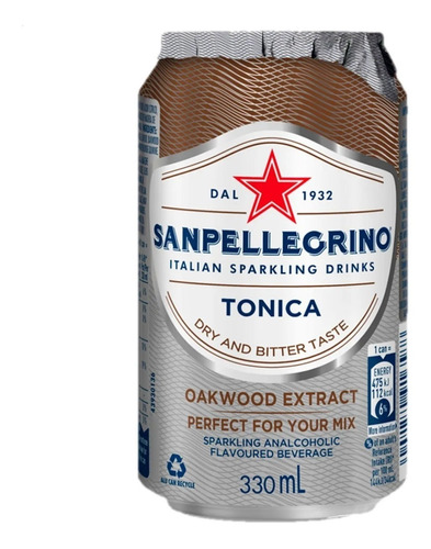 Lata Agua Tonica San Pellegrino X330cc Italiana