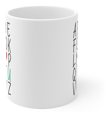 Imagem 3 de 4 de Caneca Abc I Love You