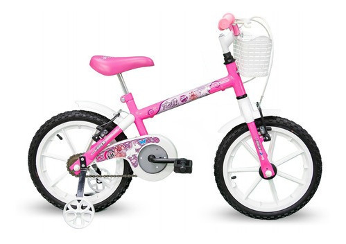 Bicicleta Infantil Feminina Track Bikes Aro 16 Unicornio Ros