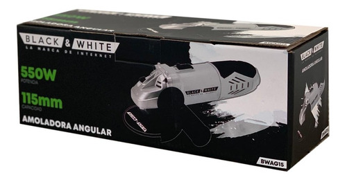 Imagen 5 de 8 de Amoladora Angular 550w Marca: Black&white 115mm