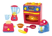 Comprar Set De Electrodomésticos De Cocina Juguete Con Luz Y Sonido 
