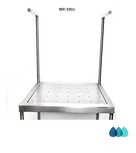 Imagen 2 de 6 de Mesa De Llenado Para 2 Garrafones Reforzado Con Desagüe
