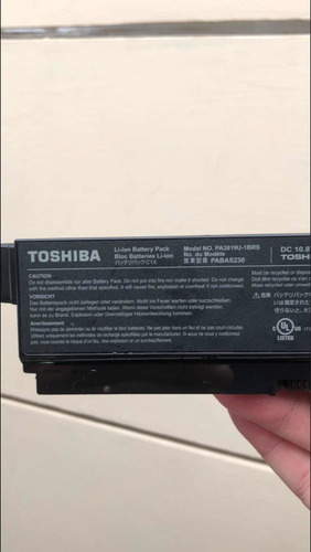 Bateria Li-ion Toshiba No.part Pa3819u-1brs De 10.8v 8300mah