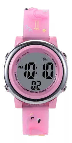 Vicloon Reloj Infantil Impermeable para niños, Movimiento de Cuarzo, diseño  de Dibujos Animados en 3D, Reloj Digital Infantil de 3 años a 11 años, niñas  y niños, Pink Print, cinturón : .es: Moda