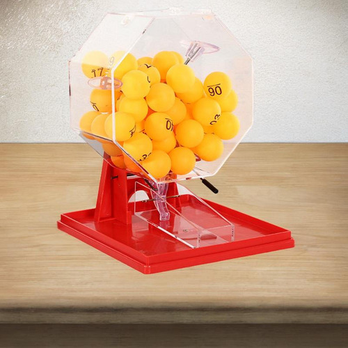 Lotto Ball Machine Lottery Machine Bolas Rojas Y Amarillas