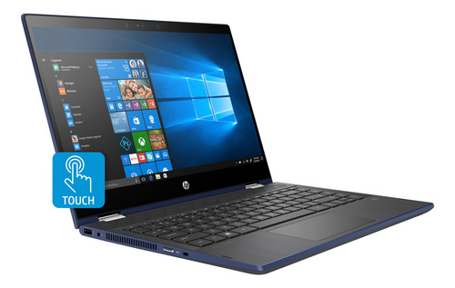 Notebook Pavilion x360 14-cd0004la 14" táctil color azul 4GB de Ram - 1TB HDD - Intel Core i3