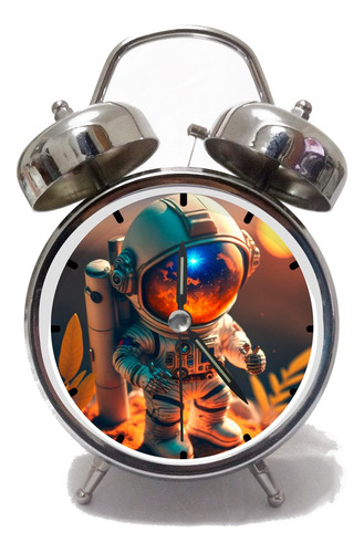 Astronauta Vintage Regalo Reloj Despertador Personalizado