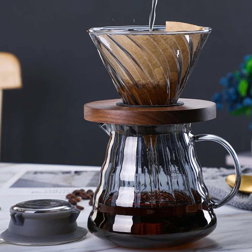 Servidor De Café De Vidrio, Olla De Vidrio Para Compartir Ca