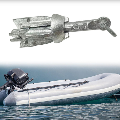 Folding Grapnel Anchor Galvanized Kayak Anchor Marine 0.7kg