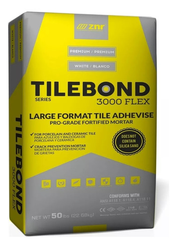 Pego Tilebond 22,7kg Blanco Para Piscinas Equivalente Mapei.