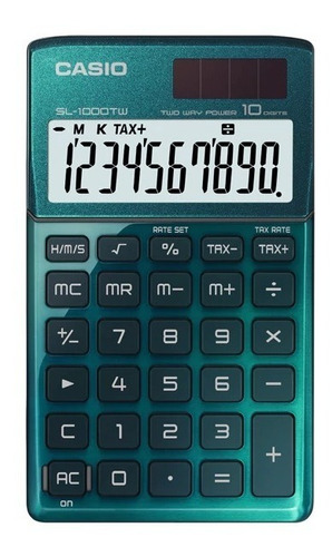 Calculadora Bolsillo Sl-1000tw-gn Casio  