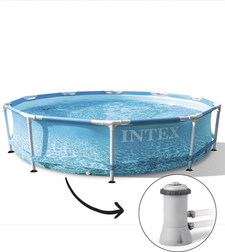 Kit Piscina Redonda + Bomba Filtrante 127v 4,485litros Intex