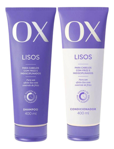  Shampoo + Condicionador Ox Lisos 400ml