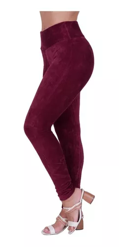 Kit 5 Calças Legging Cotele Grossa Feminina Skinny Atacado