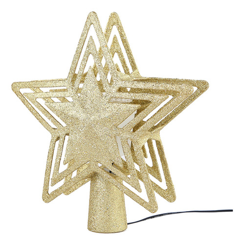 Glitter Árbol De Navidad Topper Hueco Decorativo Decorativo