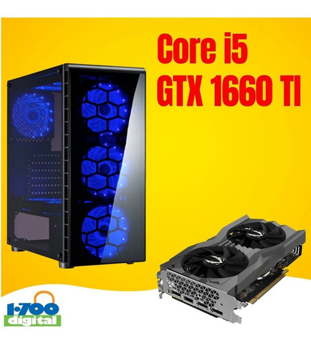 Pc Gamer I5 10400 16gb Ssd 512. Gtx 1650 4gb. Computador I7