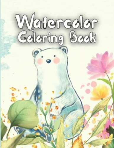 Libro: Watercolor Coloring Book: Easy And Fun Activity Featu