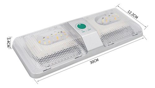 Luz De Techo Led Universal 12 Voltios Para Luces Dobles