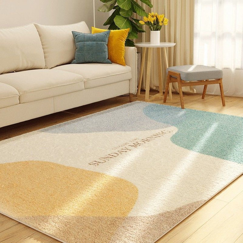 Alfombra Decorativa Para El Hogar, Color Simple, Nórdico, Vi