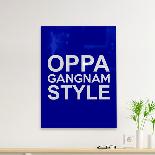 Cuadro Deco Oppa Gangnam Style Text (d1015 Boleto.store)