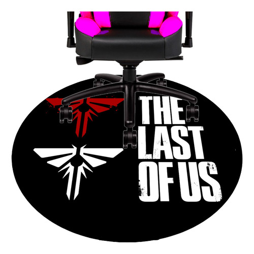Alfombra Para Silla - The Last Of Us - 120 Cm - Borde Cosido 1.2 M 1.2 M The Last Of Us Negro