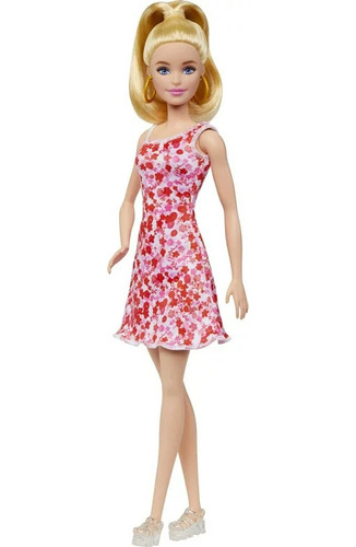 Barbie Fashionista Muñeca Barbie Vestido Floreado Rubia #205