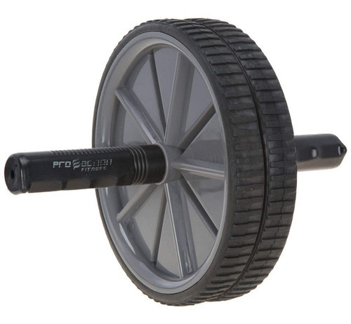 Rueda de ejercicios para flexión/abdomen, doble, color negro Trk