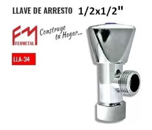 Llave Arresto 1/2 Fermetal 7592032006416