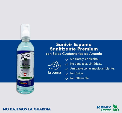 Sanivir Multiusos Sanitizante Premium Espuma 500 Ml