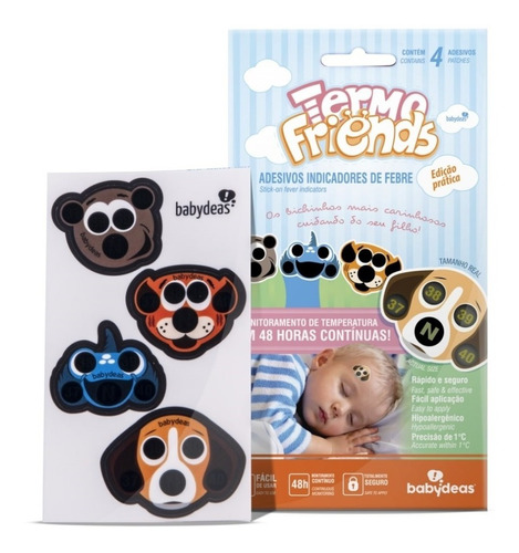 Termo Friends ® Adesivos Indicadores De Febre Babydeas