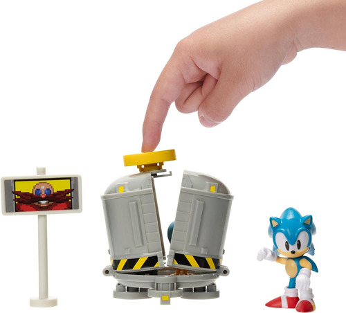 Sonic The Hedgehog Figura De Acción De 2.5 Diorama Claro A N