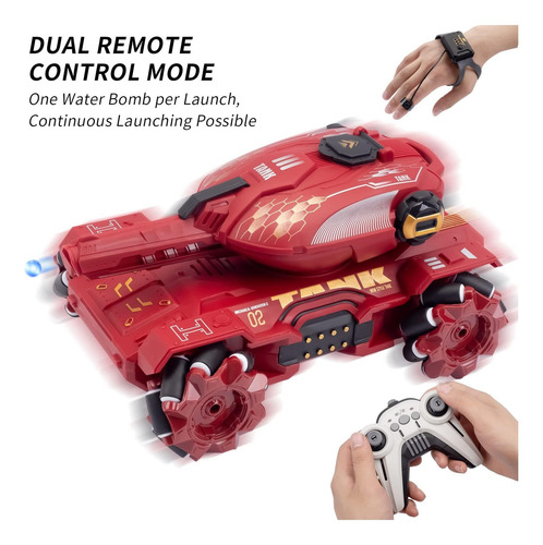 Tanque De Acrobacias Bindove Rc Com Luz, Relógio Com Sensor