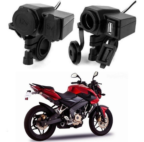 Cargador Moto Usb 5v Celular Tablet Gps Socket Cigarrera 12v