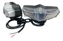 Comprar Luz Faro Para Motos Tipo Escudo 11 Led Blanca Drl Azul\u002Frojo