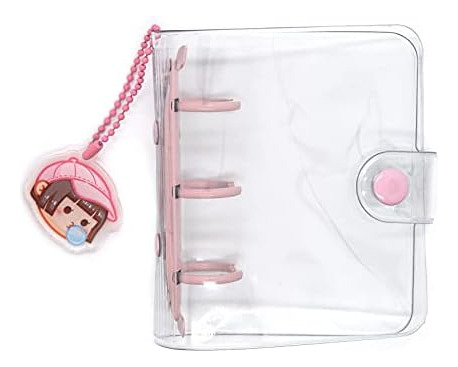 Mini Cuadernos De Carpeta Transparente Con Llavero, Plástico