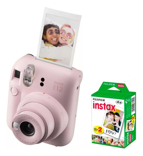 Fujifilm Câmera Instantânea Instax Mini 12 Rosa + 20 Fotos