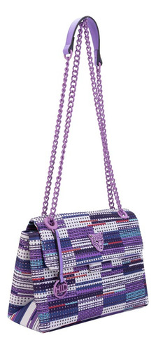 Bolsa Morado Crossbody Con Aplicaciones Holly Land Bw55