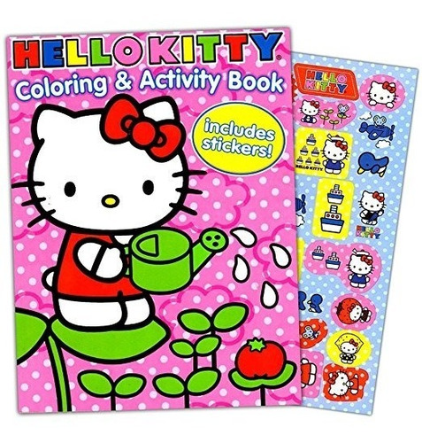 Hello Kitty 144 Página Para Colorear Y Libro De Actividades 