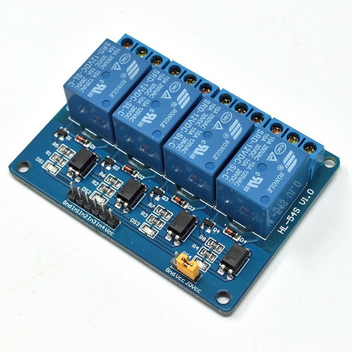 Módulo De 4 Relevadores Con Optoacoplador