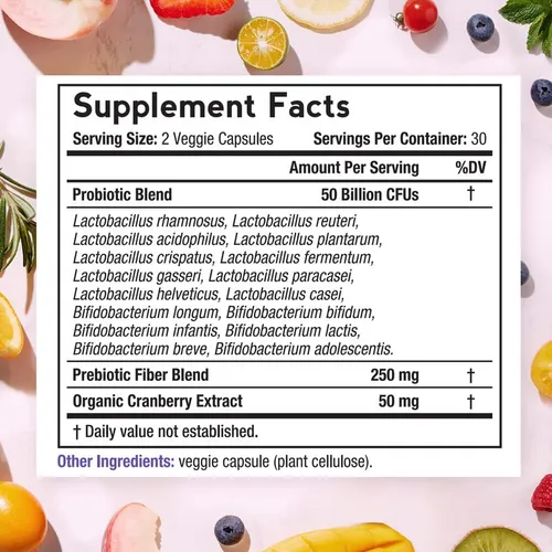 Doctor's Recipes - Probiotico Para Mujeres, 60 Capsulas Con