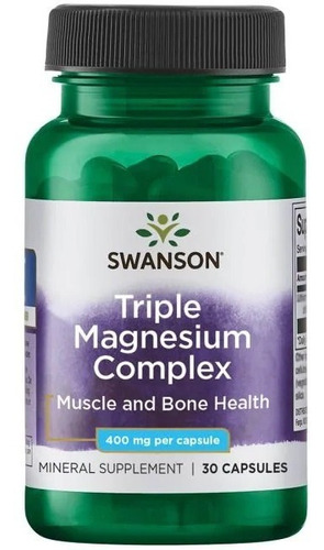 Triple Magnesio Complex  Swanson, 30caps - 400mg , Agronewen