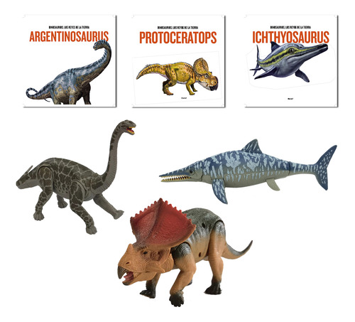 Dinosaurios Reyes De La Tierra Set 4 De 3 Dinosaurios
