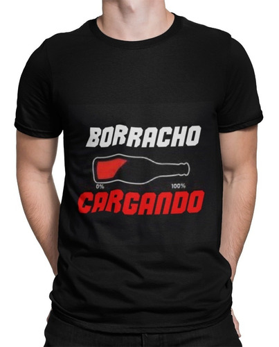 Polera Borracho Cerveza Beber Fiesta Estampado Algodon Invie